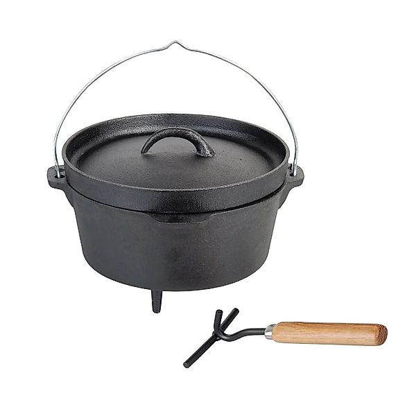 Jet-Line Dutch Oven Arkansas 3 Liter aus Gusseisen mit Deckel und Deckelheb günstig online kaufen