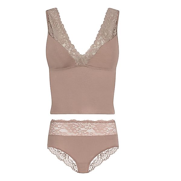 Evoni Set: Tanktop Wäsche Set Spitze günstig online kaufen