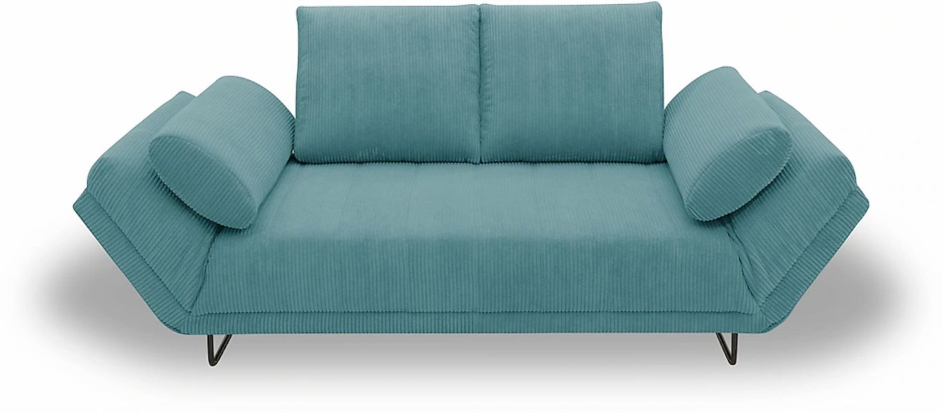 Home affaire Schlafsofa "Jadelyn mit klappbaren Armlehnen, Bettsofa mit Fed günstig online kaufen