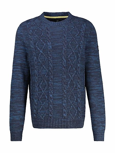 LERROS Strickpullover, meliert, mit Zopf-Muster günstig online kaufen