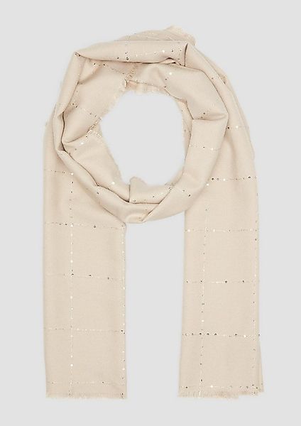 s.Oliver Schal Tuch, Viskosemix-Tuch mit Pailletten günstig online kaufen