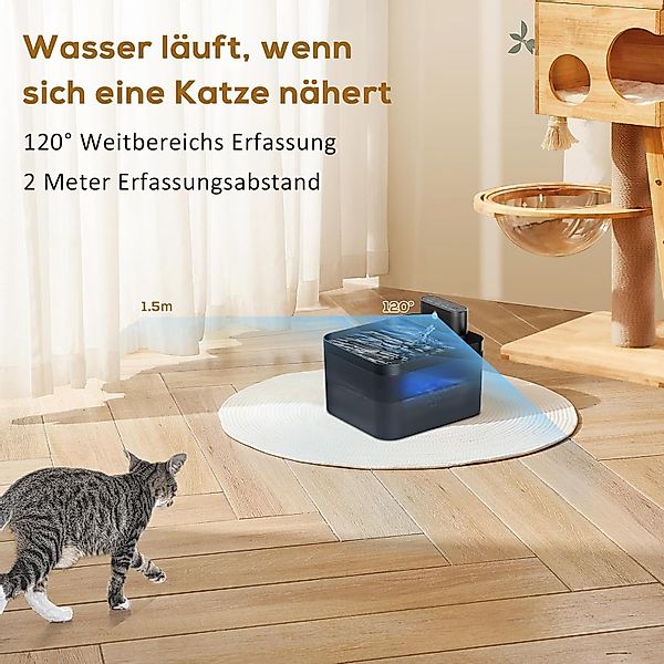 Coonoor Trinkbrunnen Kabelloser Katzenbrunnen Automatischer Trinkbrunnen günstig online kaufen