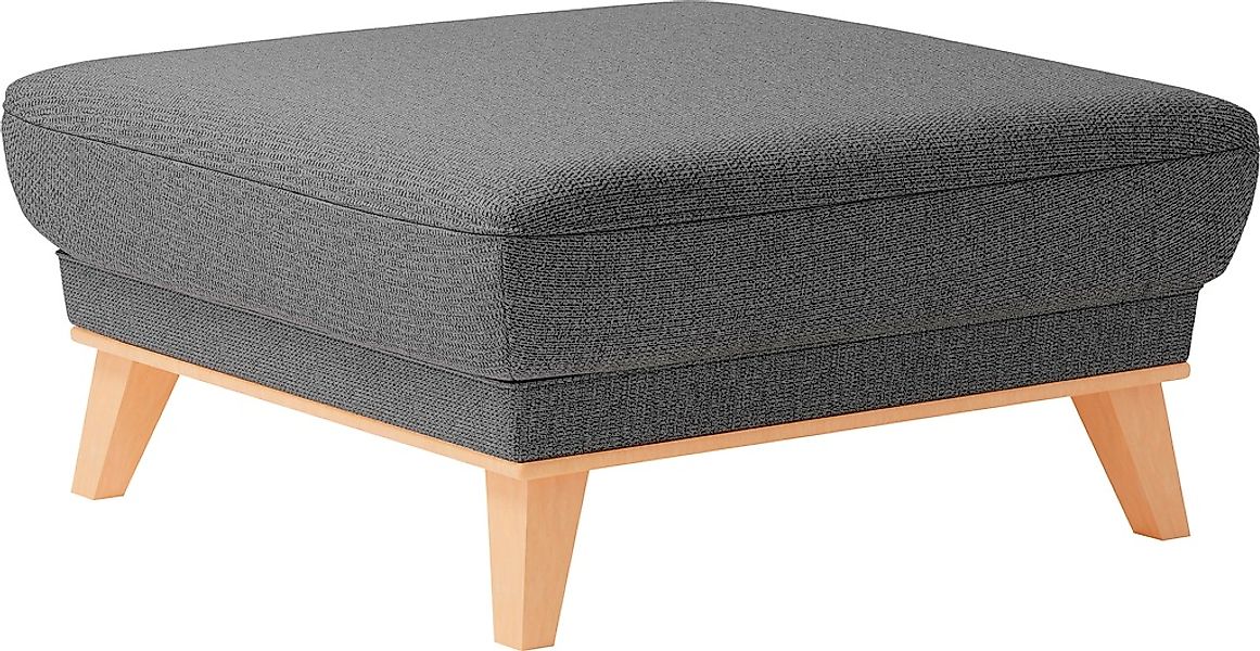 sit&more Polsterhocker "Lavida", Mit elegantem Holzrahmen günstig online kaufen