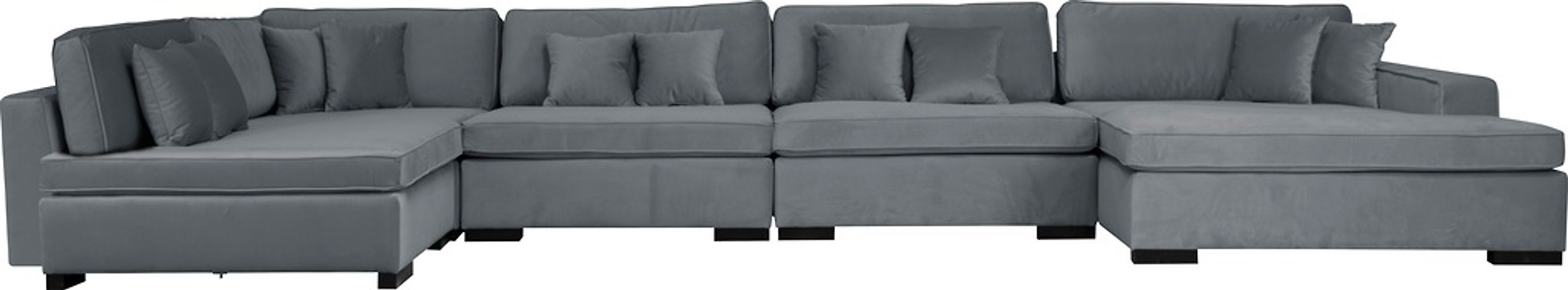 Home affaire Wohnlandschaft "Skara U-Form", Lounge-Sofa mit Federkernpolste günstig online kaufen
