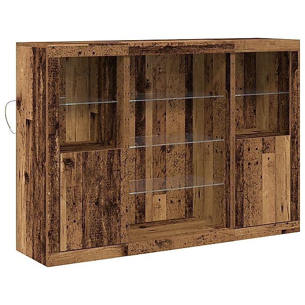 vidaXL Sideboard Sideboard mit LED-Lichtern Altholz günstig online kaufen