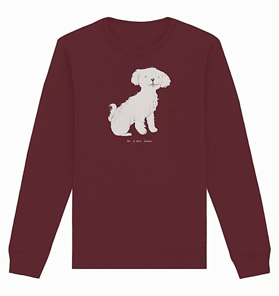 Mr. & Mrs. Panda Longpullover Größe S Bichon Frisé Moment - Burgundy - Gesc günstig online kaufen