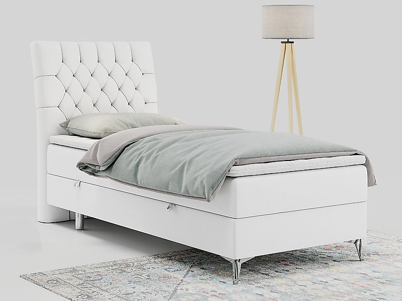MKS MÖBEL Boxspringbett MILEN (Set, Packung, H3-Matratze, Topper T25, T30-S günstig online kaufen