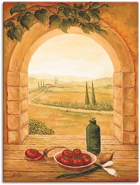 Artland Leinwandbild "Fensterblick" Fensterblick 1 Stk. tlg. als Leinwandbi günstig online kaufen