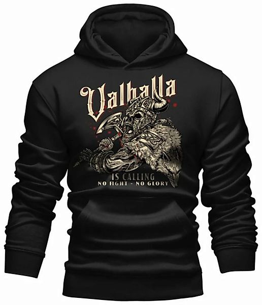 LOBO NEGRO® Kapuzensweatshirt für Wikinger Nordmann Keltic Fans - Valhalla günstig online kaufen