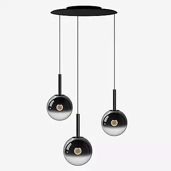 Occhio Luna Sospeso Cloud 3 Fix 170 Pendelleuchte LED, Kopf dark chrome/Bal günstig online kaufen