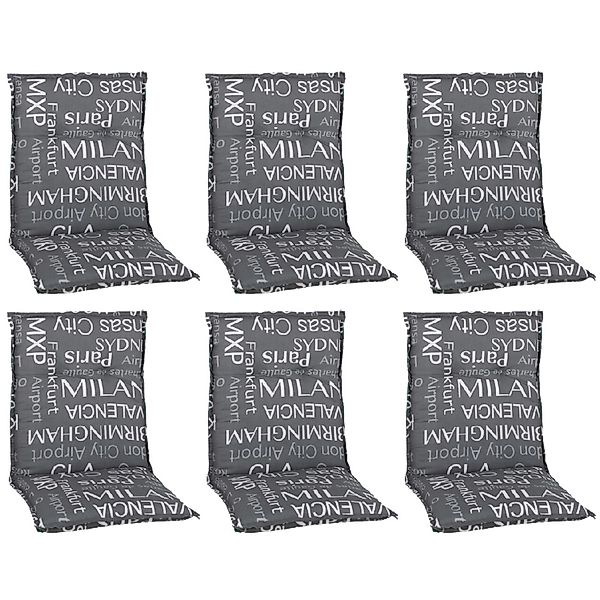 Beo Sitzauflage Niedriglehner Bellona 6er-Set grau günstig online kaufen