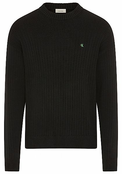 Calvin Klein Jeans Strickpullover Rundhalsausschnitt, Regular Fit günstig online kaufen