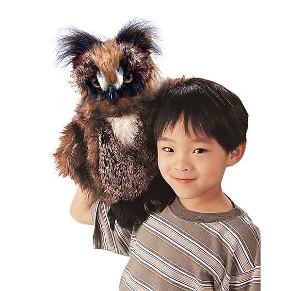 Folkmanis Handpuppen Handpuppe Folkmanis Handpuppe Vogel, Eule mit beweglic günstig online kaufen
