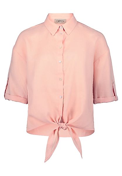 Cartoon Kurzarmbluse "Cartoon Damen Leinenbluse mit Kragen" günstig online kaufen