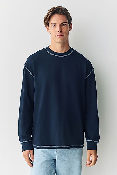 Next Langarmshirt Relaxed Fit Langarmshirt aus günstig online kaufen