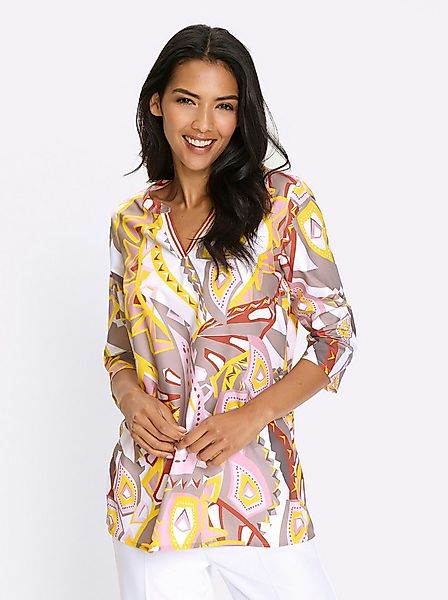 Sieh an! Klassische Bluse Longbluse 3/4-Arm günstig online kaufen