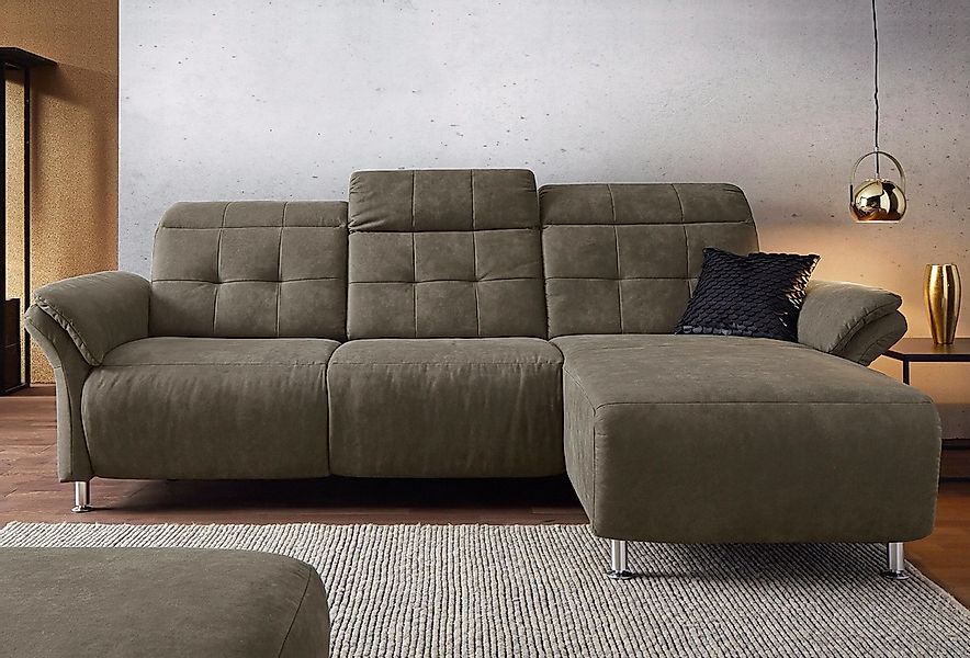 Home affaire Ecksofa "Manhattan L-Form" 2 Sitze mit elektrischer Relaxfunkt günstig online kaufen
