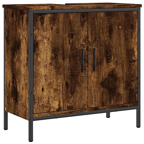 vidaXL Waschbeckenunterschrank Räuchereiche 60x30x60 cm Holzwerkstoff 84244 günstig online kaufen