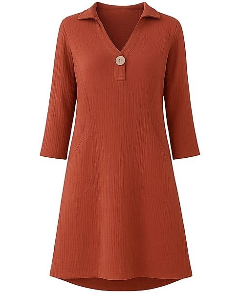 WENOR Tunikakleid 100 % Baumwolle, Musselin, mit Taschen, Einheitsgröße (34 günstig online kaufen