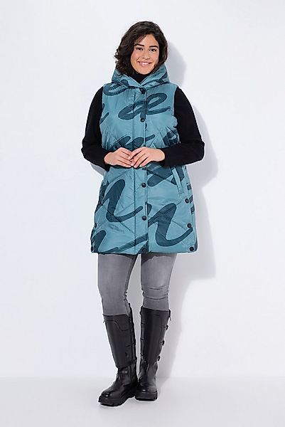 Ulla Popken Steppweste HYPRAR Long-Steppweste mit Druck wasserabweisend günstig online kaufen