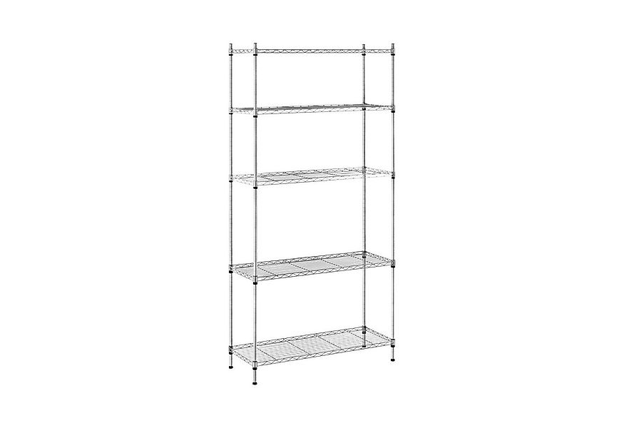 Royal Catering Standregal Metallregal Küchenregal Lastenregal 35 x 90 x 180 günstig online kaufen