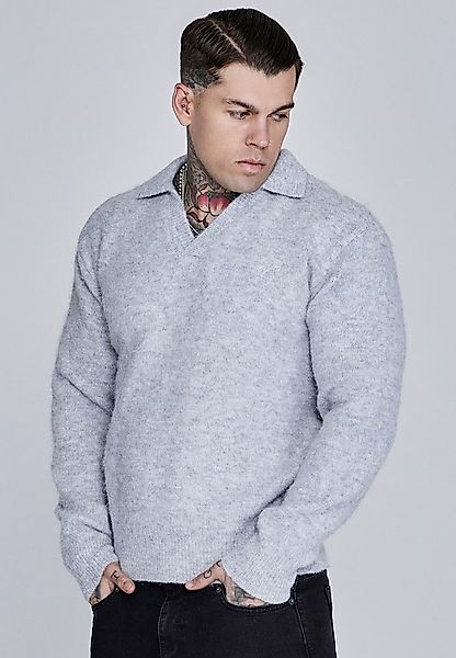 Siksilk Poloshirt SikSilk Herren Strick-Polo-Pullover günstig online kaufen