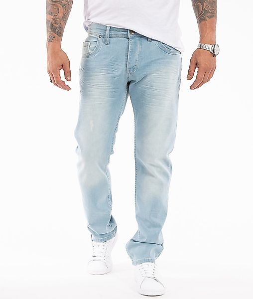 Rock Creek Regular-fit-Jeans Herren Jeans Stonewashed günstig online kaufen
