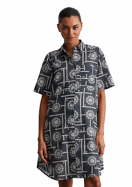 Marc OPolo Hemdblusenkleid Seitennahttaschen mit Allover Print, mit Unterkl günstig online kaufen
