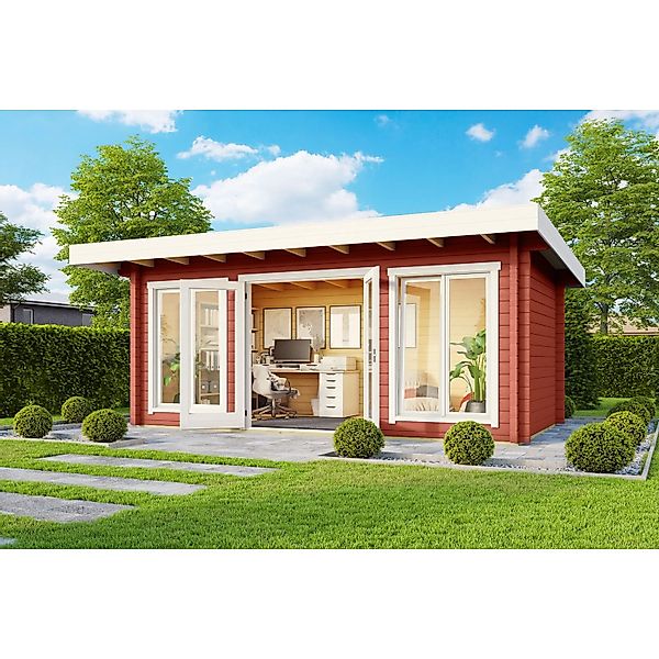 Lasita Gartenhaus Dorset 73 Schwedenrot 480 cm x 250 cm günstig online kaufen