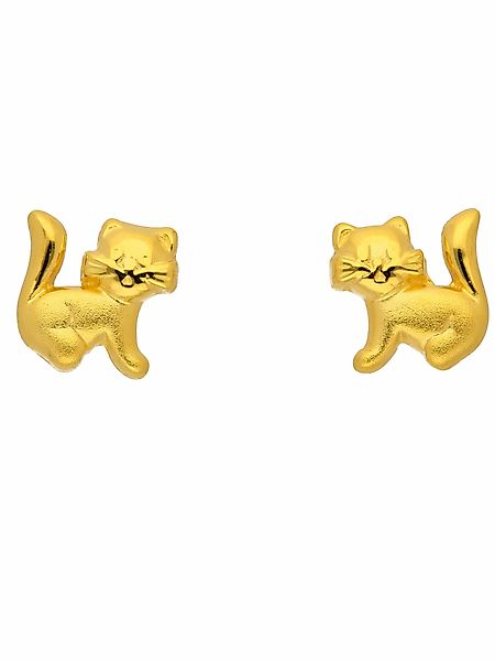 Adelia´s Paar Ohrhänger "1 Paar 333 Gold Ohrringe / Ohrstecker Katze", 333 günstig online kaufen