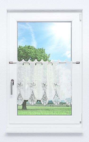 Plauener Spitze® Scheibengardine Tamar, (1 St), günstig online kaufen