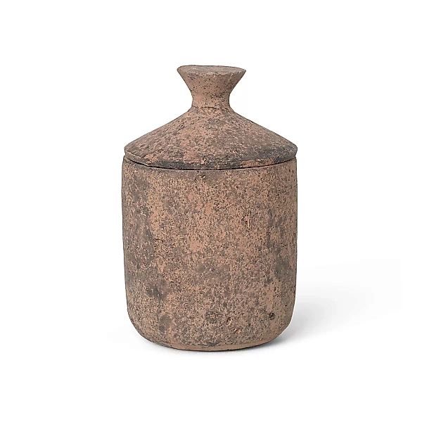 Parfumierte Kerze Ura keramik beige / Feigenduft - Steinzeug - Ferm Living günstig online kaufen