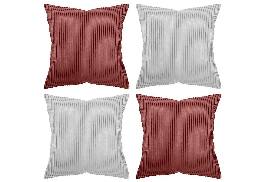 Amilian Kissenhüllen - 4er Set Kissenbezug - Zierkissenbezüge - Kissenbezüg günstig online kaufen