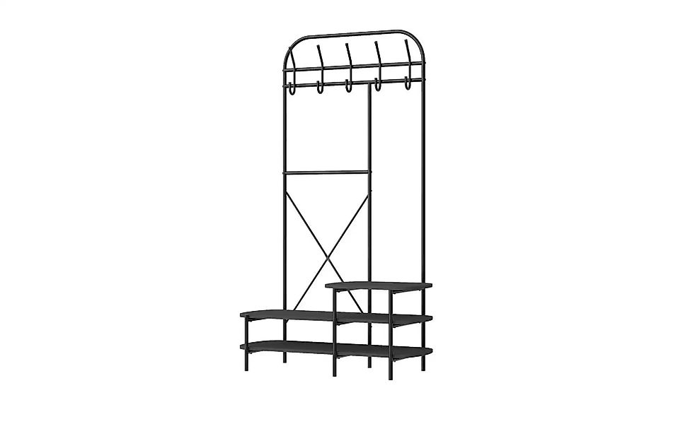 Kompaktgarderobe   ¦ holzfarben ¦ Maße (cm): B: 100 H: 165 Garderoben & Kle günstig online kaufen