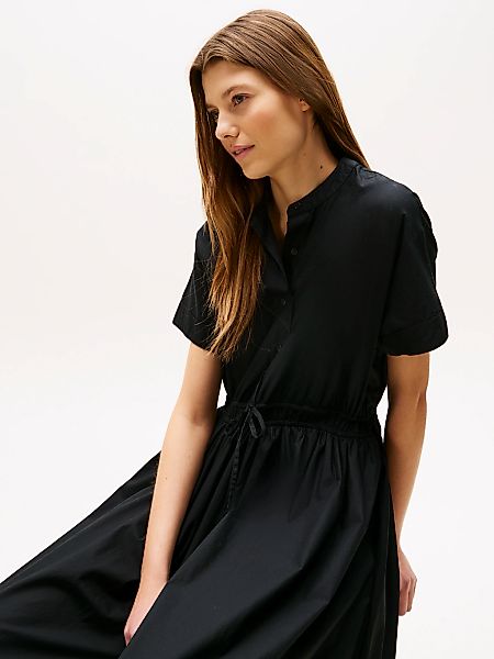 Tommy Hilfiger A-Linien-Kleid "SMOCKED CO MIDI S/S DRESS" günstig online kaufen
