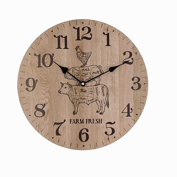 Wanduhr Quid Tiere Holz (34 Cm) günstig online kaufen