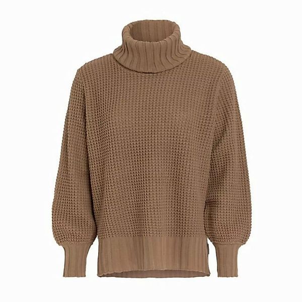 Knit Factory Strickponcho Robin Pullover 36/38 Glatt Beige (1-tlg) Strickwa günstig online kaufen