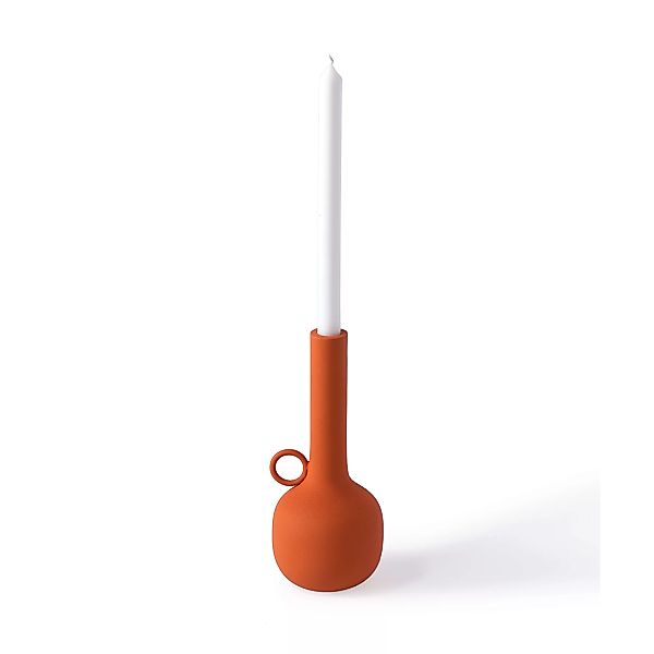 pols potten - Spartan M Kerzenständer - orange/LxBxH 11x10x26cm günstig online kaufen