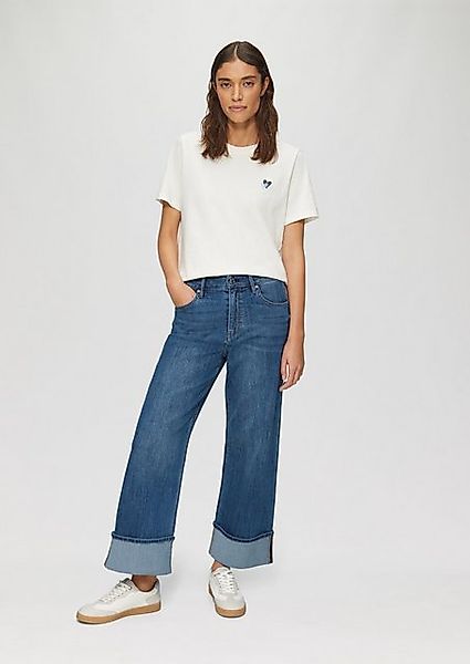 s.Oliver 7/8-Jeans Cropped-Jeans Suri / Regular Fit / Mid Rise / Wide Leg / günstig online kaufen