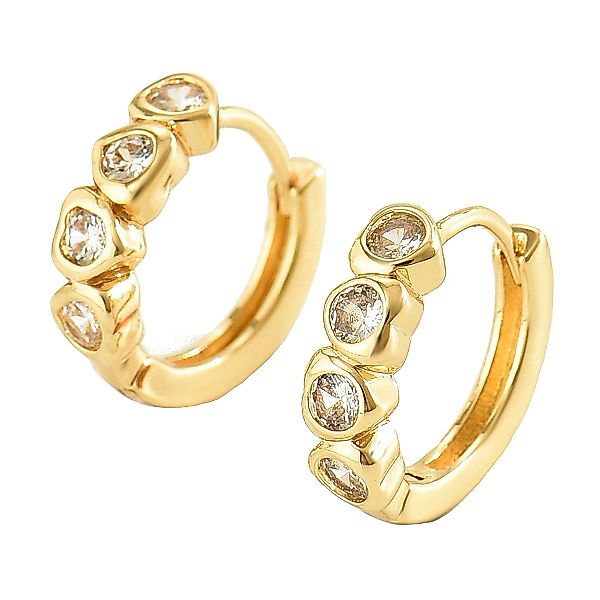 KARMA Creolen-Set Ohrringe Creole Kristalle Gold günstig online kaufen