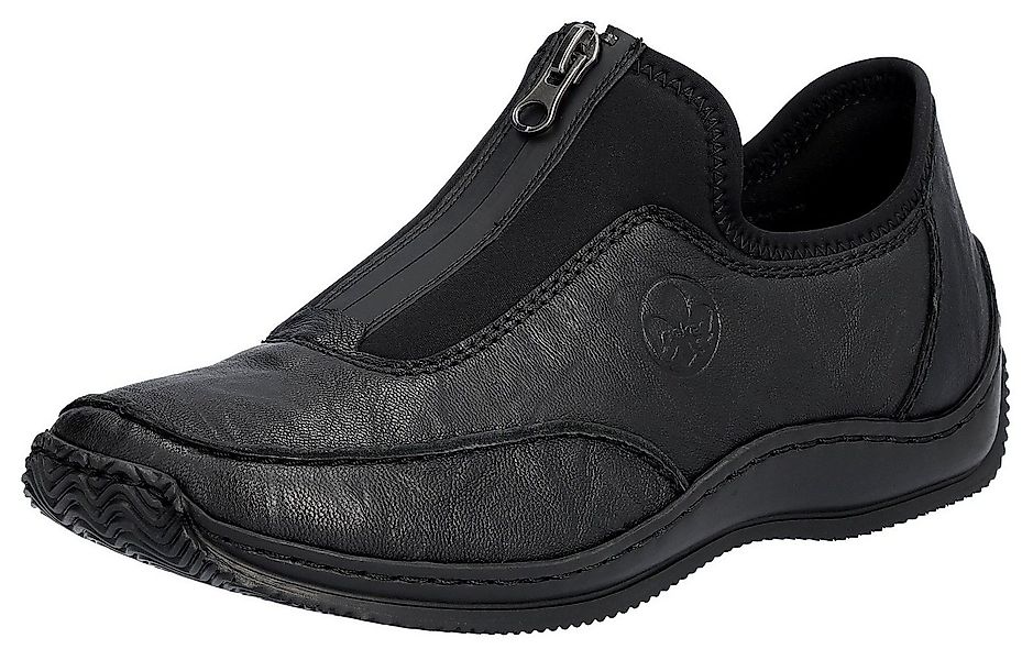 Rieker Slipper Halbschuh, Freizeitschuh mit Reißverschluss für einfacheres günstig online kaufen