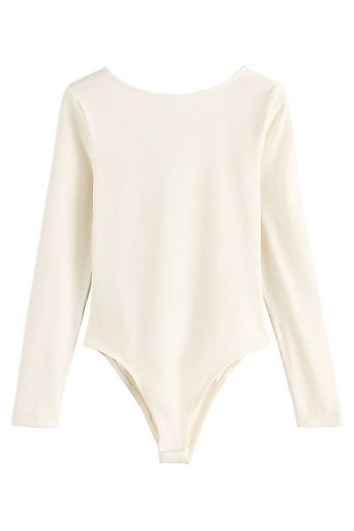 Next Blusenshirt Langärmeliger Bodysuit mit U-Rückenausschnitt (1-tlg) günstig online kaufen