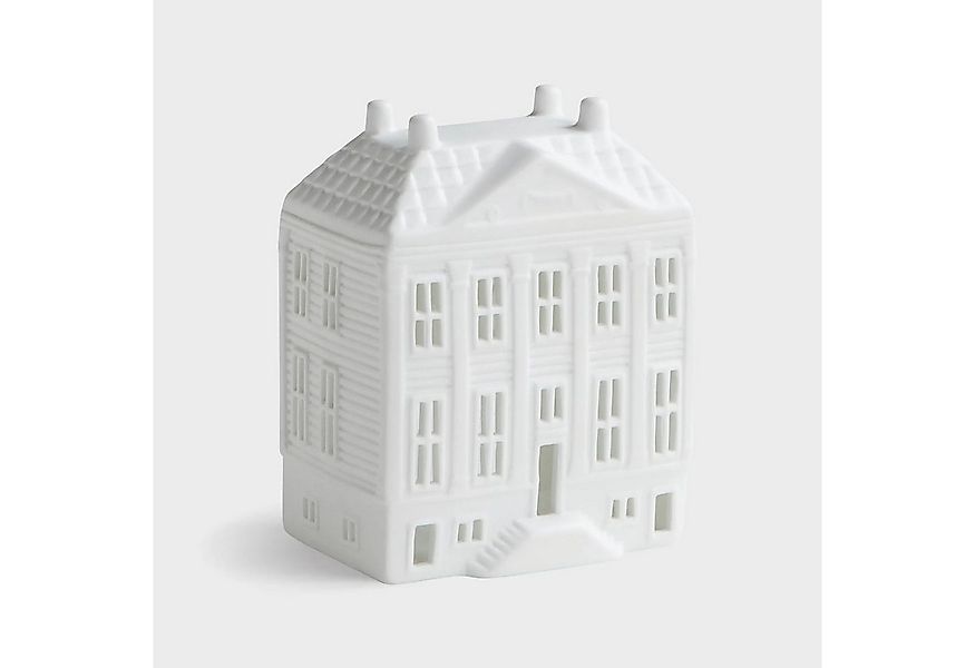 &Klevering Teelichthalter Lichthaus Herrenhaus H13cm Keramik Weiß, Detailre günstig online kaufen