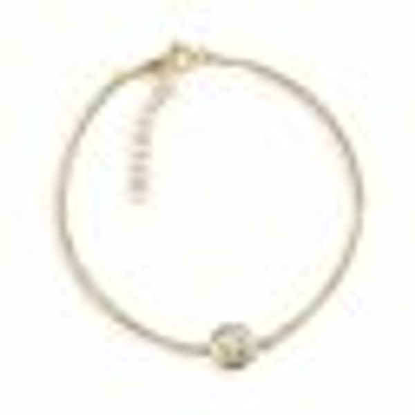 Armband 925/- Sterling Silber vergoldet Solitär günstig online kaufen