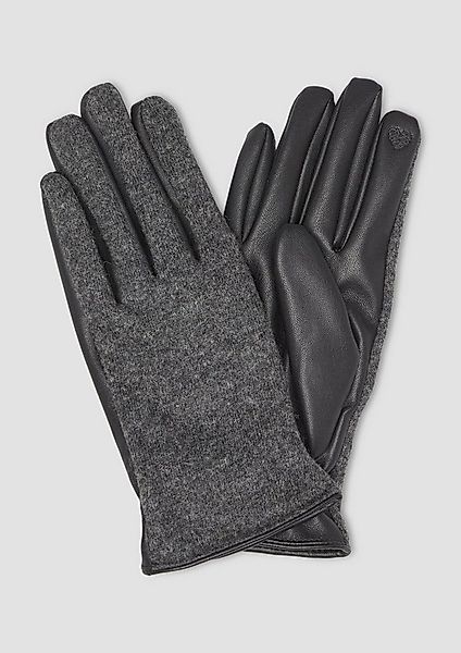 s.Oliver Strickhandschuhe Handschuhe Wollmix-Handschuhe mit Touch-Funktion günstig online kaufen