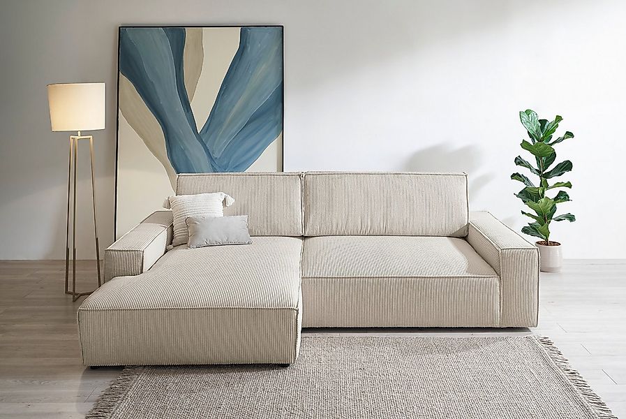Home affaire Ecksofa NEU: SHERWOOD XXL 284, Big-Sofa L-Form, tiefe Sitzfläc günstig online kaufen
