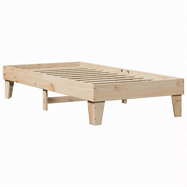 vidaXL Bett Massivholzbett ohne Matratze 75x190 cm Kiefernholz günstig online kaufen