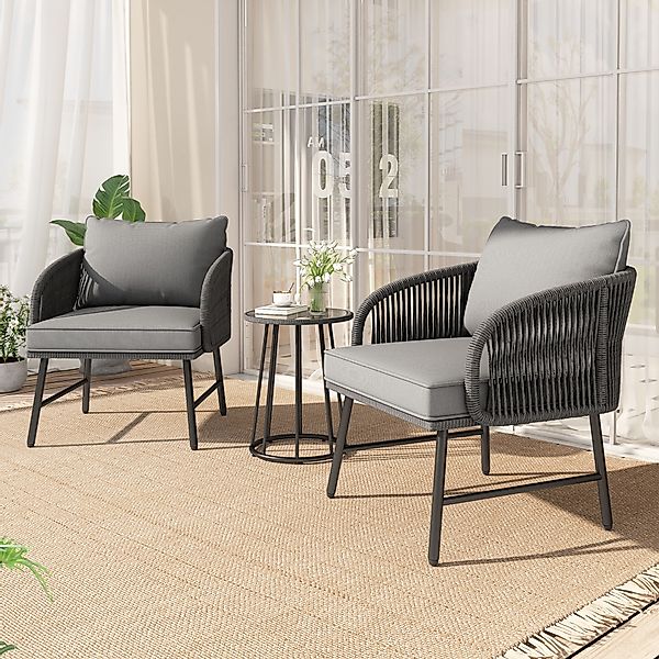 BlingBin Balkonset Balkonmöbel-Set, Gartenlounge-Set, Bistroset Gartenmöbel günstig online kaufen