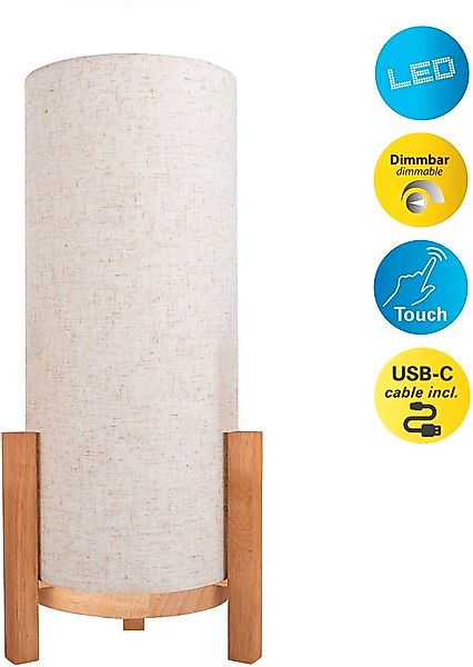 näve LED Tischleuchte »Matida«, 1 flammig, Leuchtmittel LED-Modul   LED wec günstig online kaufen