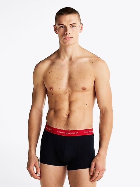 Tommy Hilfiger Underwear Boxer "TRUNK 3 PACK", (3 St.), mit kontrastfarbene günstig online kaufen